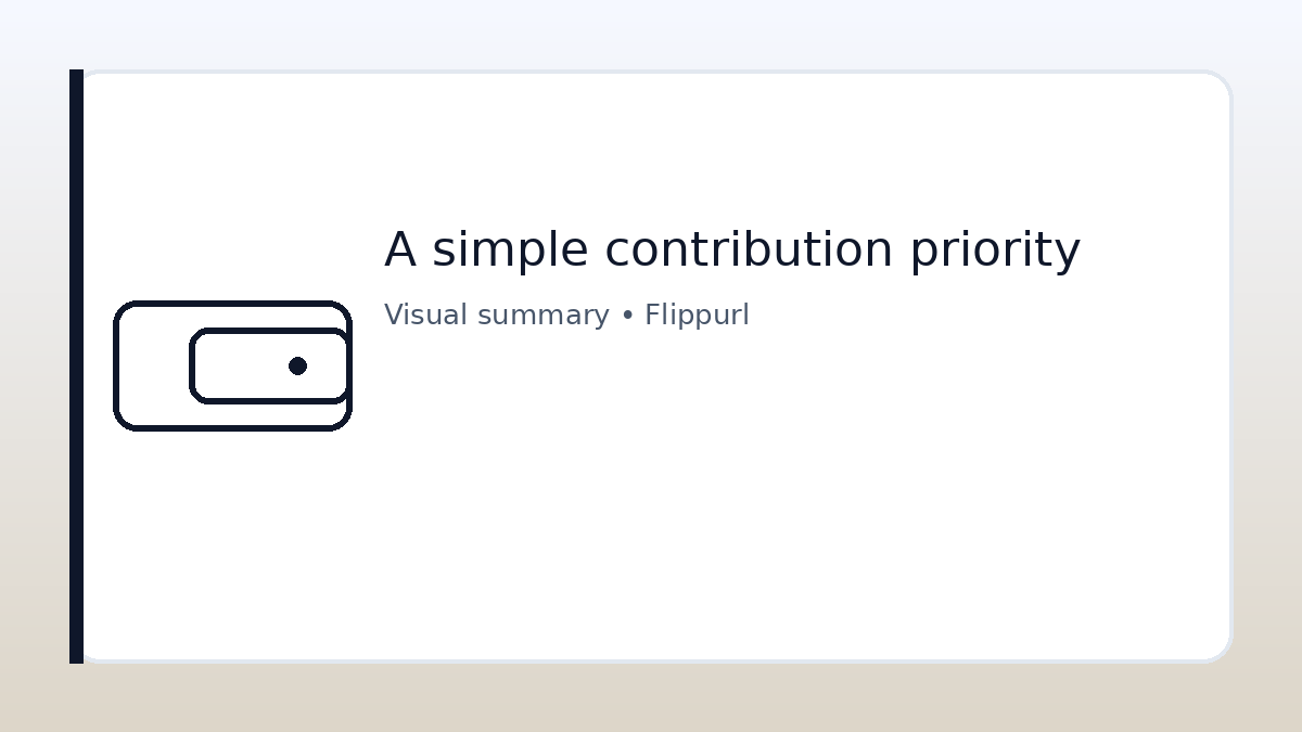 A simple contribution priority