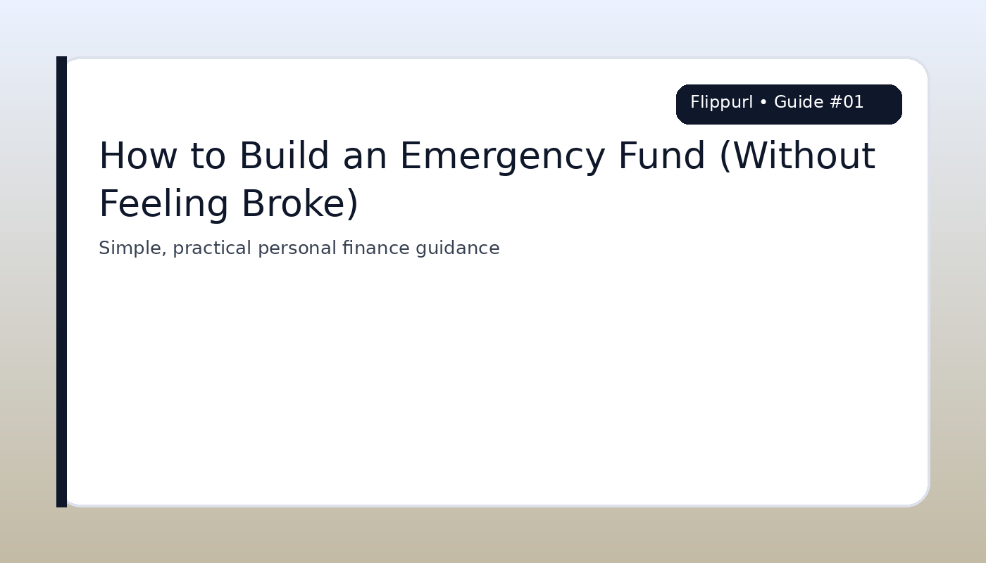 How to Build an Emergency Fund (Without Feeling Broke) featured image